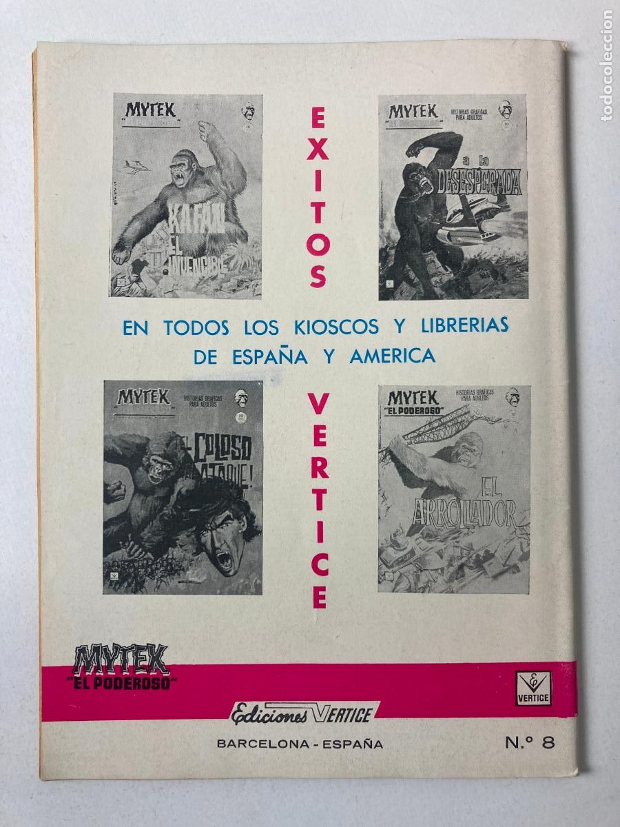 C&oacute;mics: MITEK EL PODEROSO - EDICIONES VERTICE N&ordm;8 - COMIC GRAPA - Foto 2