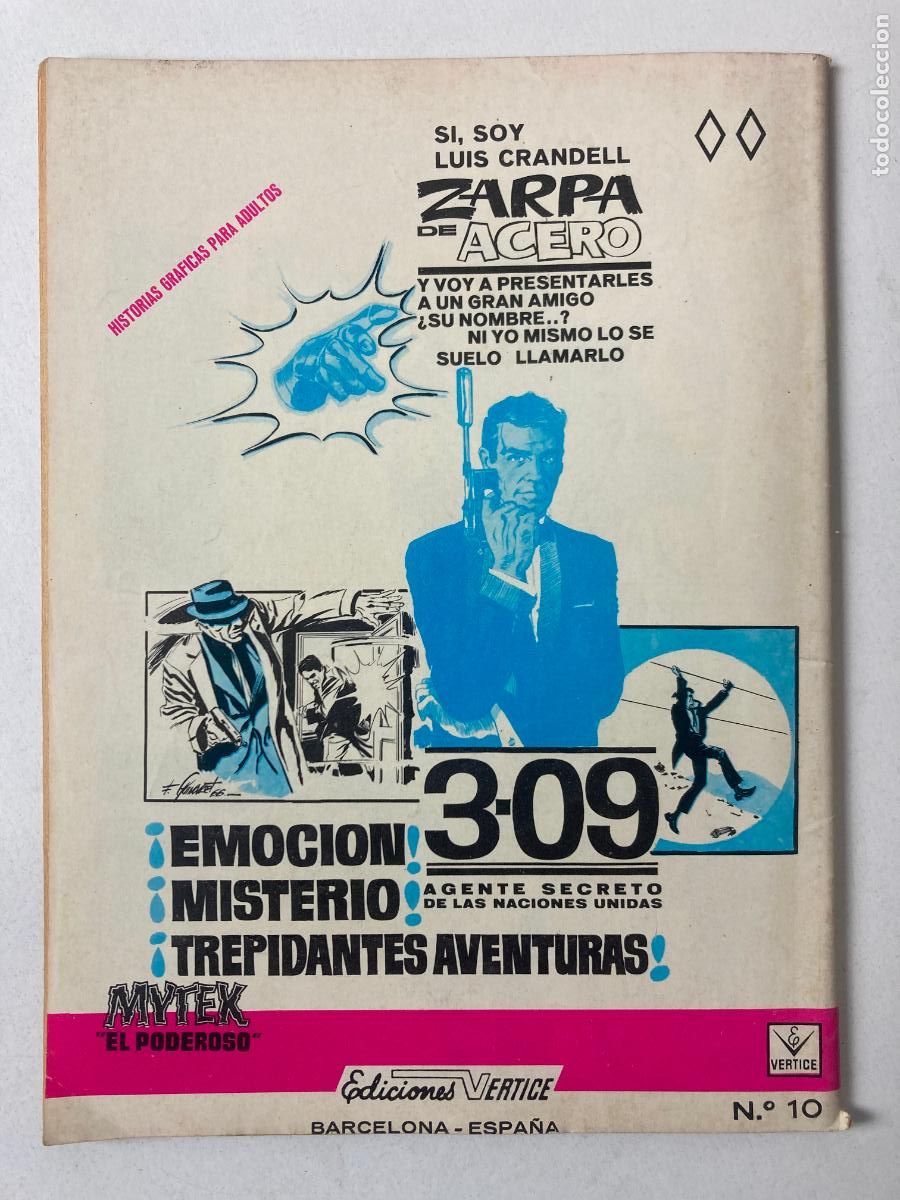 C&oacute;mics: MITEK EL PODEROSO - EDICIONES VERTICE N&ordm;10 - COMIC GRAPA - Foto 2