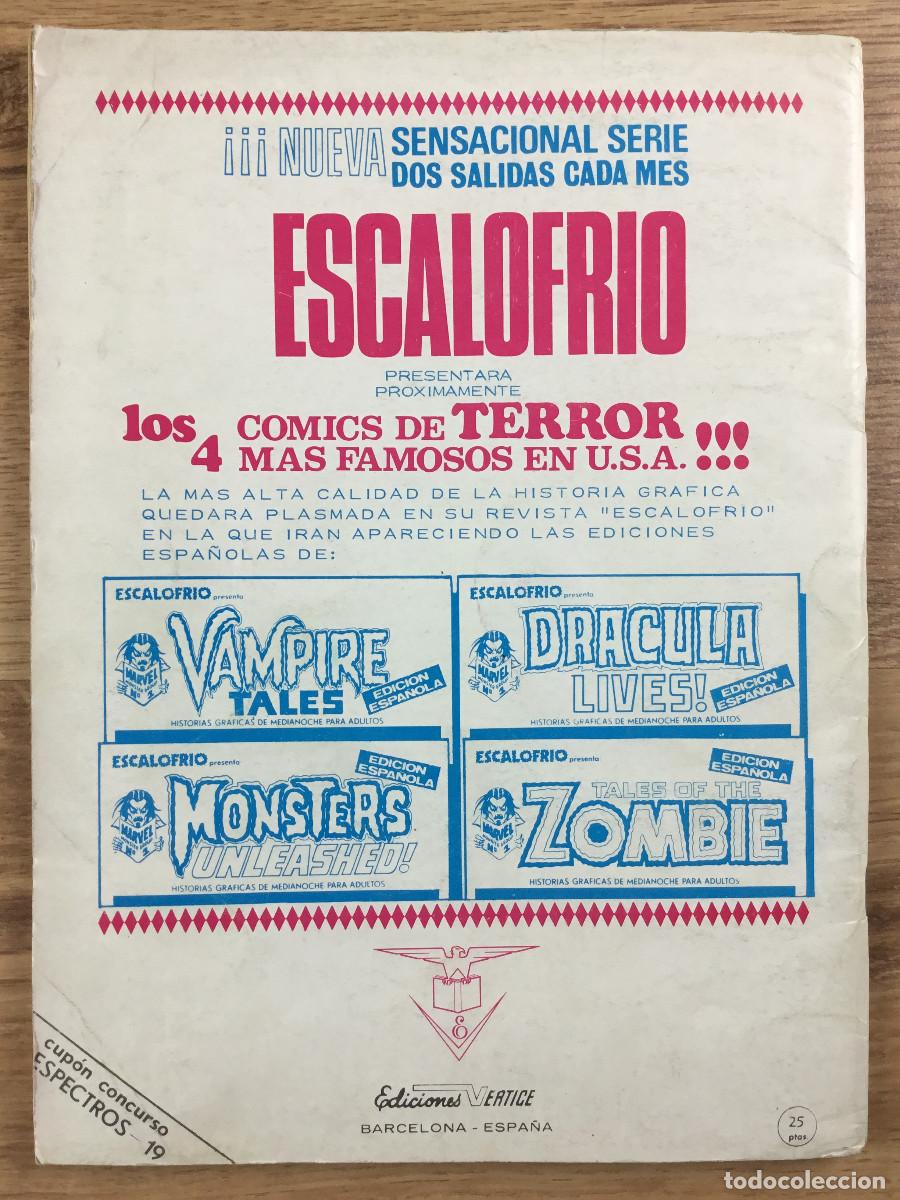 C&oacute;mics: ESPECTROS - HISTORIAS DE ULTRATUMBA - LA CRIPTA - EDICIONES VERTICE 1973 - Foto 2