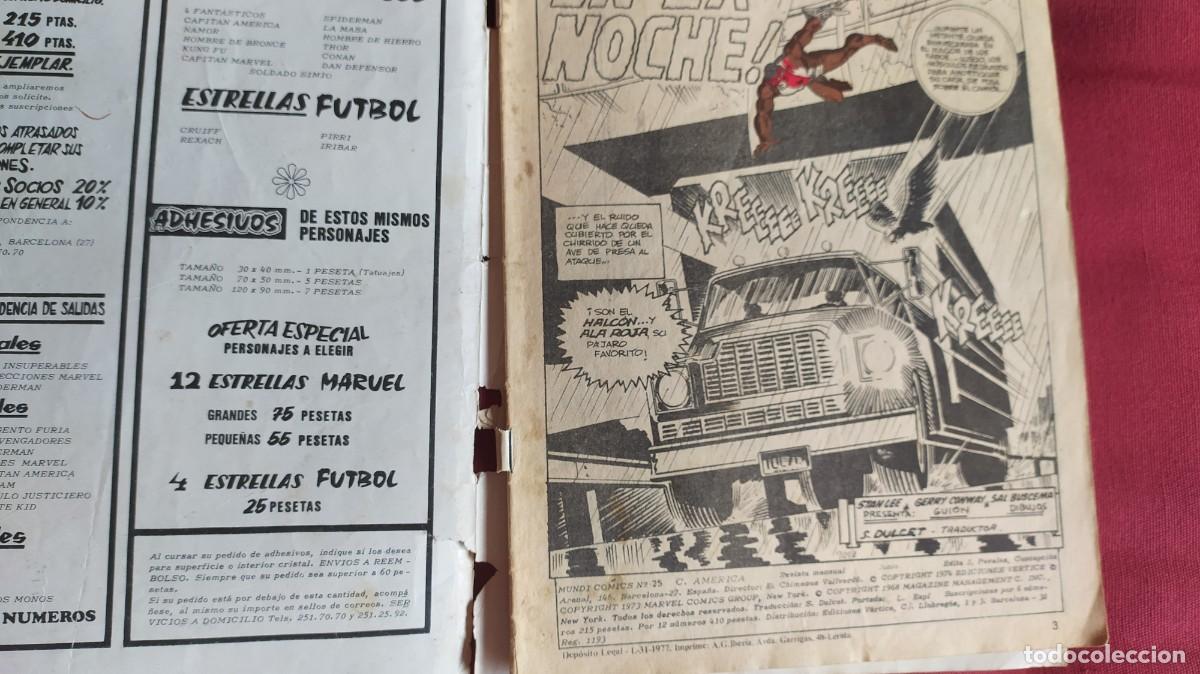 C&oacute;mics: Capit&aacute;n am&eacute;rica Ediciones v&eacute;rtice. 8 comics. A&ntilde;os 1974-1981 - Foto 3