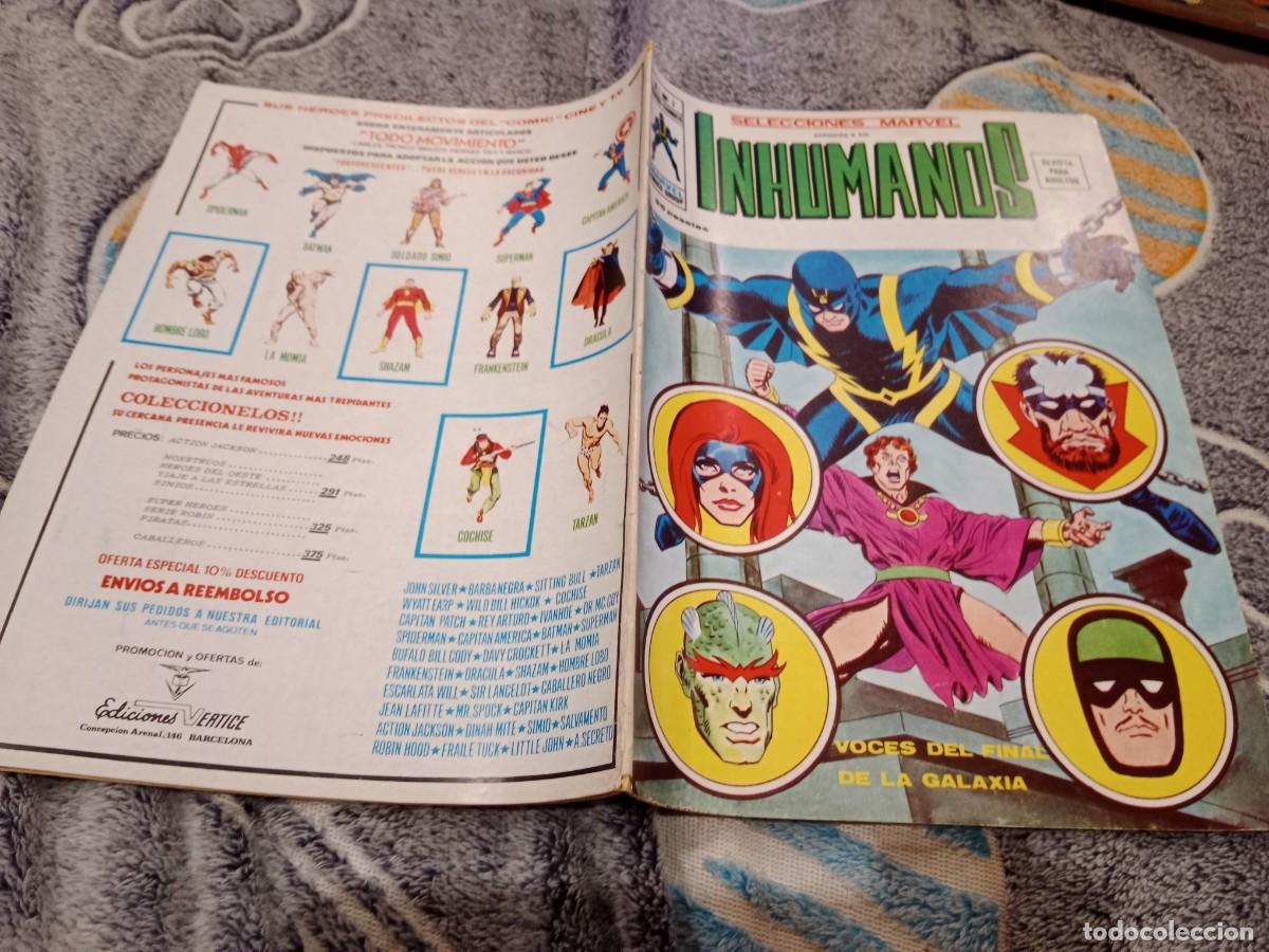 C&oacute;mics: SELECCIONES MARVEL PRESENTA A LOS LOS INHUMANOS VOL 1. N&ordm; 3- EDICIONES V&Eacute;RTICE 1977 - Foto 1