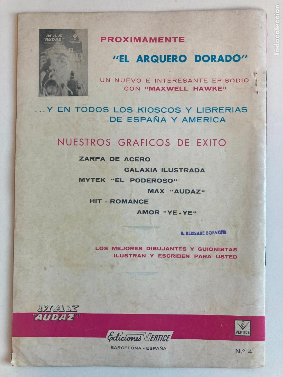 C&oacute;mics: MAX AUDAZ - VERTICE, GRAPA - COLECCION COMPLETA, 18 NUMEROS - Foto 9