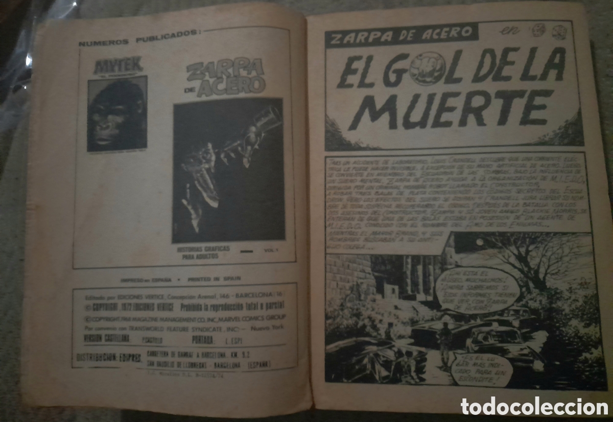 C&oacute;mics: ZARPA DE ACERO EXTRA VOL. 8 TACO. VERTICE - Foto 5