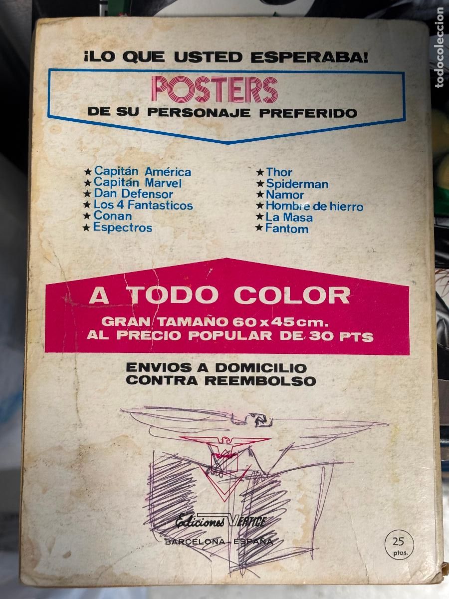 C&oacute;mics: LOS VENGADORES # 36, LA LEGI&Oacute;N LETAL, V&Eacute;RTICE, 1972 - Foto 2