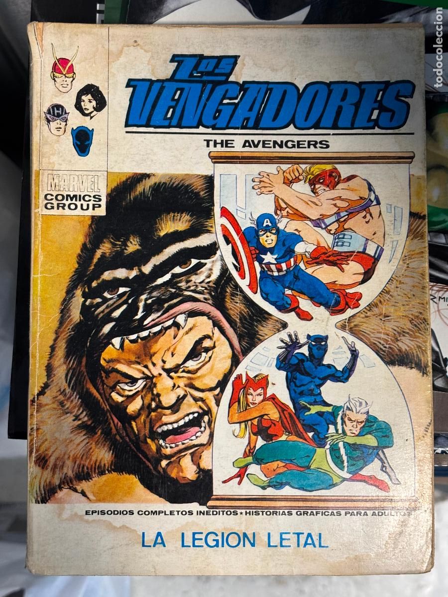 C&oacute;mics: LOS VENGADORES # 36, LA LEGI&Oacute;N LETAL, V&Eacute;RTICE, 1972 - Foto 1