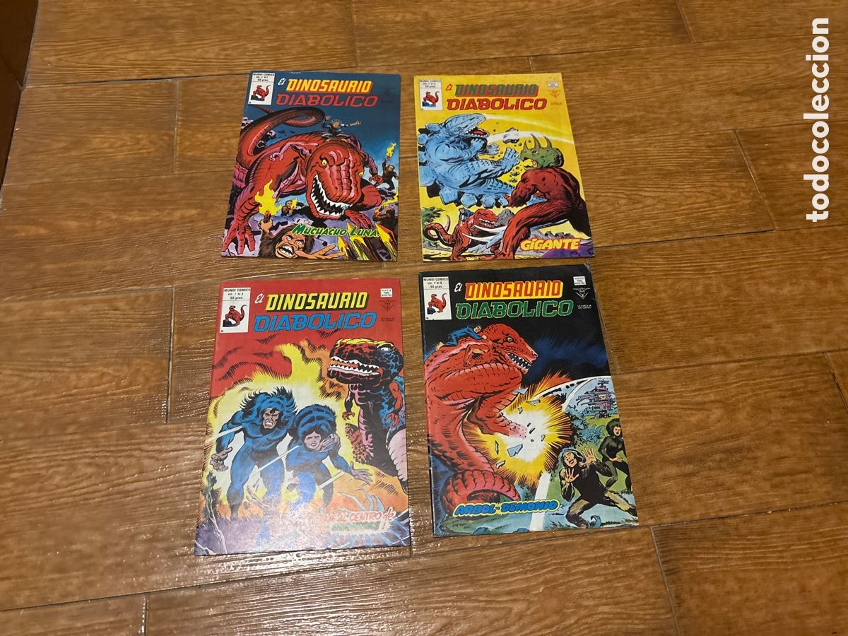 C&oacute;mics: EL DINOSAURIO DIABOLICO COLECCION COMPLETA 4 NUMEROS EDICIONES VERTICE - Foto 1
