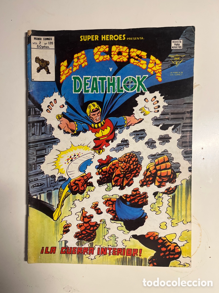 C&oacute;mics: SUPER H&Eacute;ROES LA COSA Y DEATHLOK, N&Uacute;MERO 120, (V&Eacute;RTICE) - Foto 1