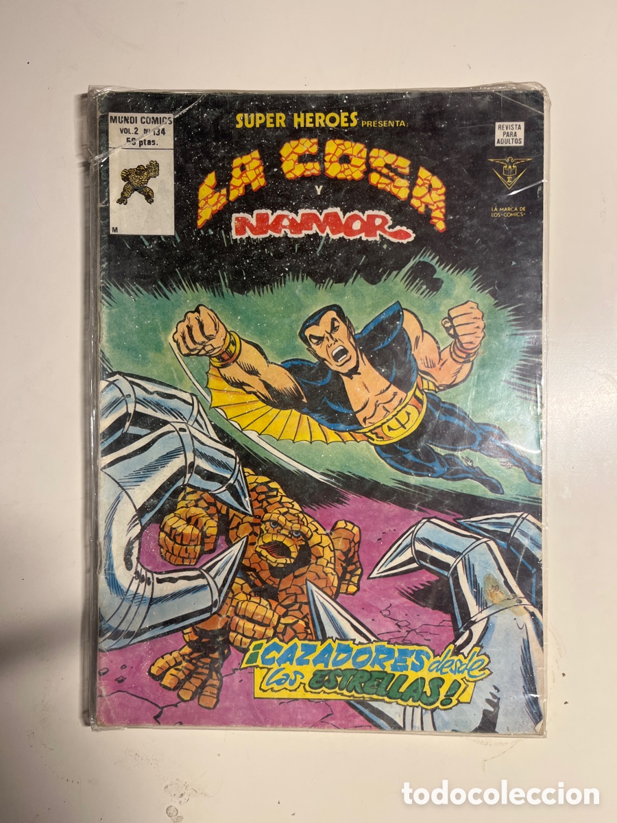 C&oacute;mics: SUPER H&Eacute;ROES LA COSA Y NAMOR, N&Uacute;MERO 134, (V&Eacute;RTICE) - Foto 1