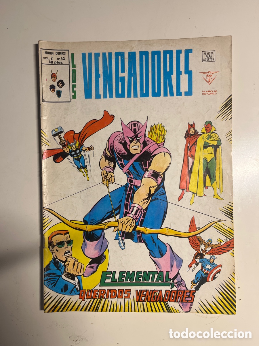 C&oacute;mics: LOS VENGADORES, N&Uacute;MERO 43, (EDITORIAL VERTICE) - Foto 1