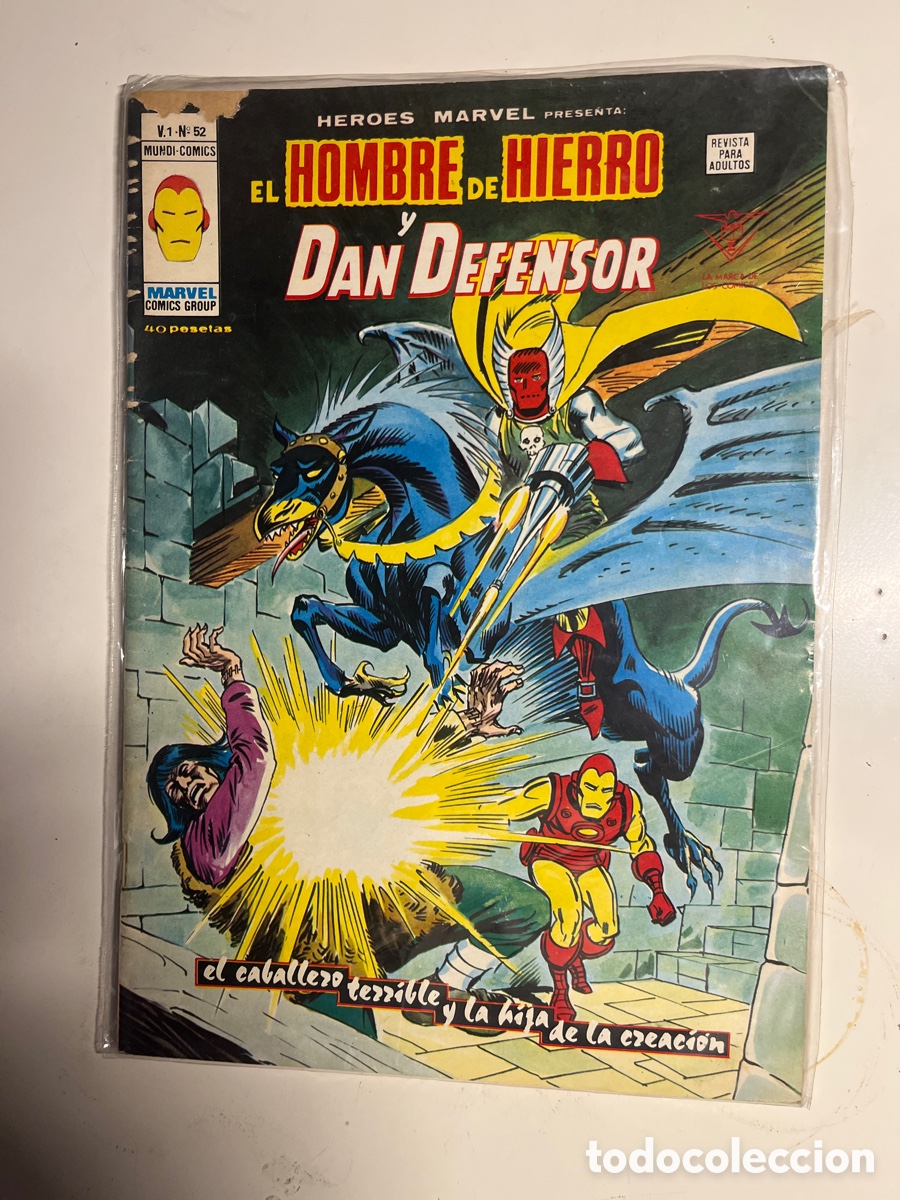 C&oacute;mics: EL HOMBRE DE HIERRO Y DAN DEFENSOR, N&Uacute;MERO 52, (V&Eacute;RTICE) - Foto 1