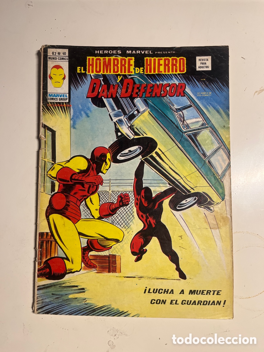 C&oacute;mics: EL HOMBRE DE HIERRO Y DAN DEFENSOR, N&Uacute;MERO 40, (V&Eacute;RTICE) - Foto 1