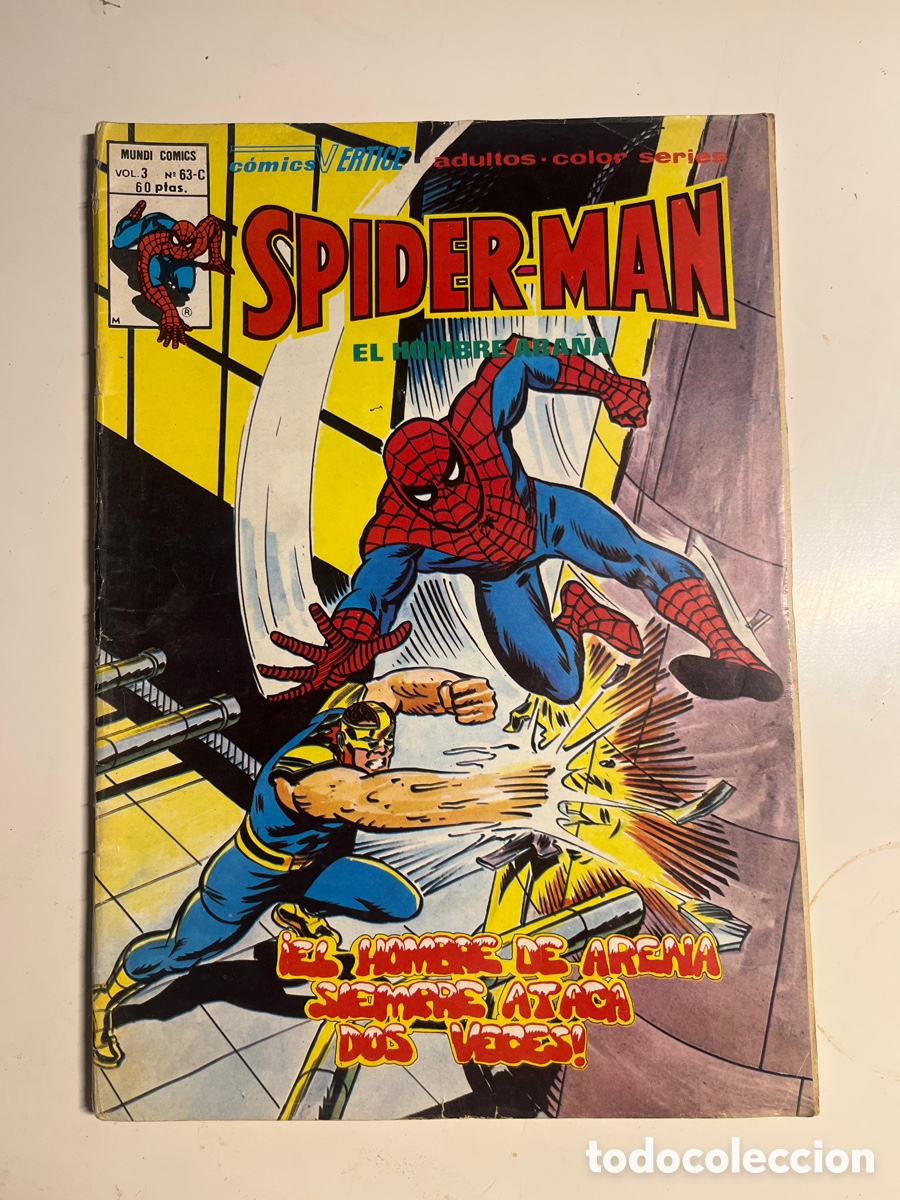 C&oacute;mics: SPIDERMAN EL HOMBRE ARA&Ntilde;A, N&Uacute;MERO 63-C, (V&Eacute;RTICE) - Foto 1