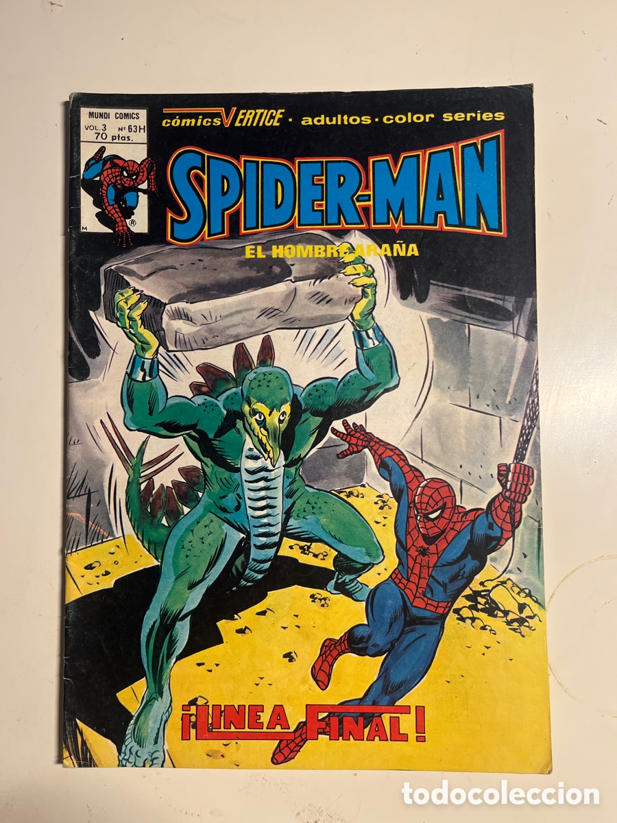C&oacute;mics: SPIDERMAN EL HOMBRE ARA&Ntilde;A, N&Uacute;MERO 63-H, (V&Eacute;RTICE) - Foto 1