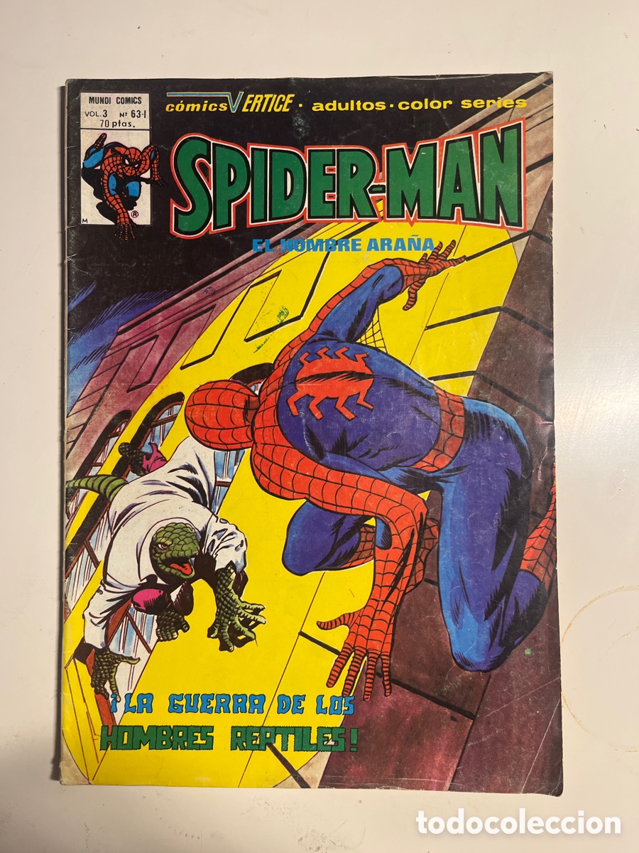 C&oacute;mics: SPIDERMAN EL HOMBRE ARA&Ntilde;A, N&Uacute;MERO 63-I, (V&Eacute;RTICE) - Foto 1