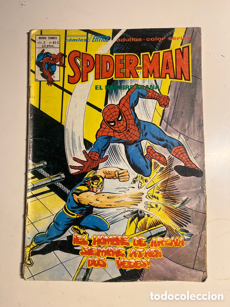 C&oacute;mics: SPIDERMAN EL HOMBRE ARA&Ntilde;A, N&Uacute;MERO 63-C, (V&Eacute;RTICE) - Foto 1