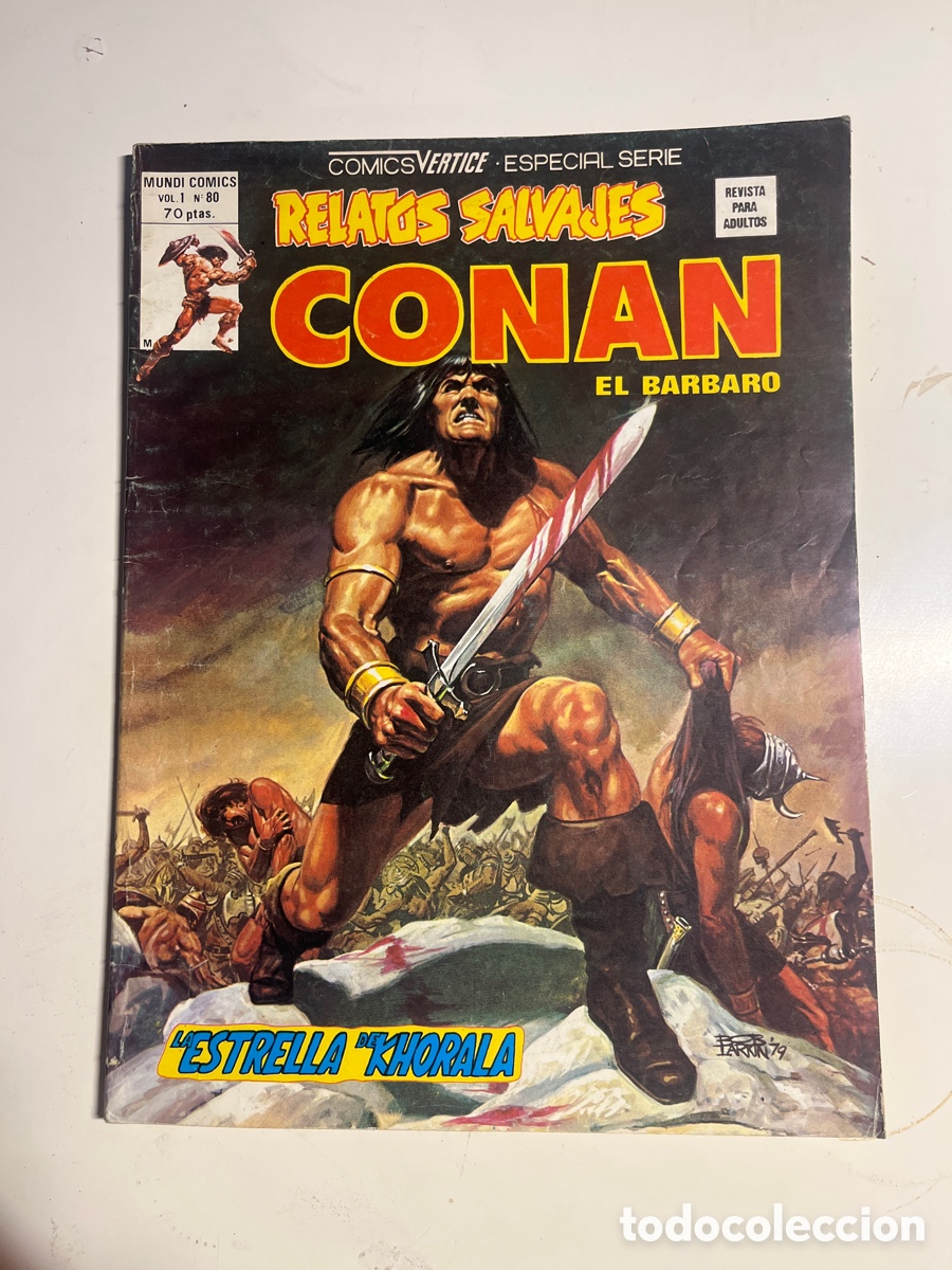 C&oacute;mics: RELATOS SALVAJES CONAN, N&Uacute;MERO 80, (EDITORIAL VERTICE) - Foto 1