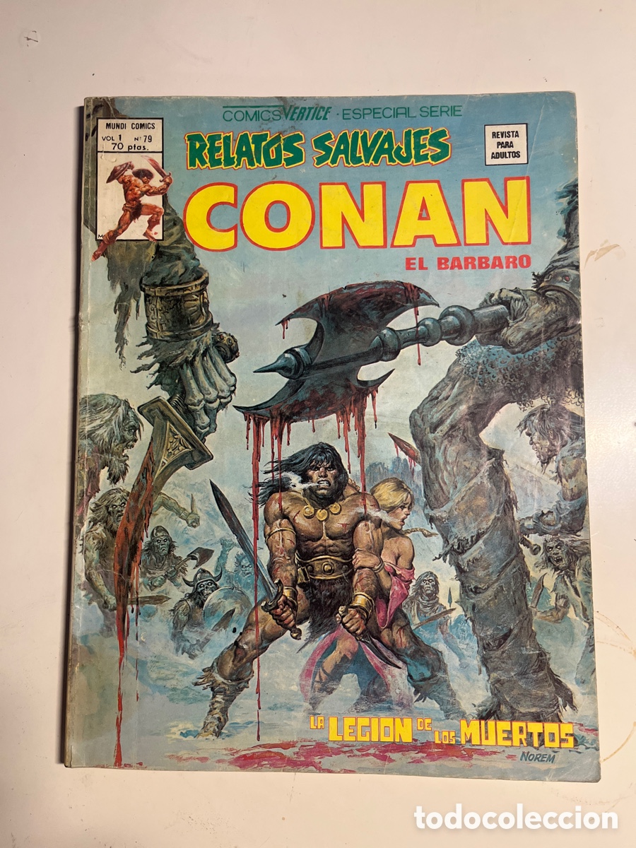 C&oacute;mics: RELATOS SALVAJES CONAN, N&Uacute;MERO 79, (EDITORIAL VERTICE) - Foto 1