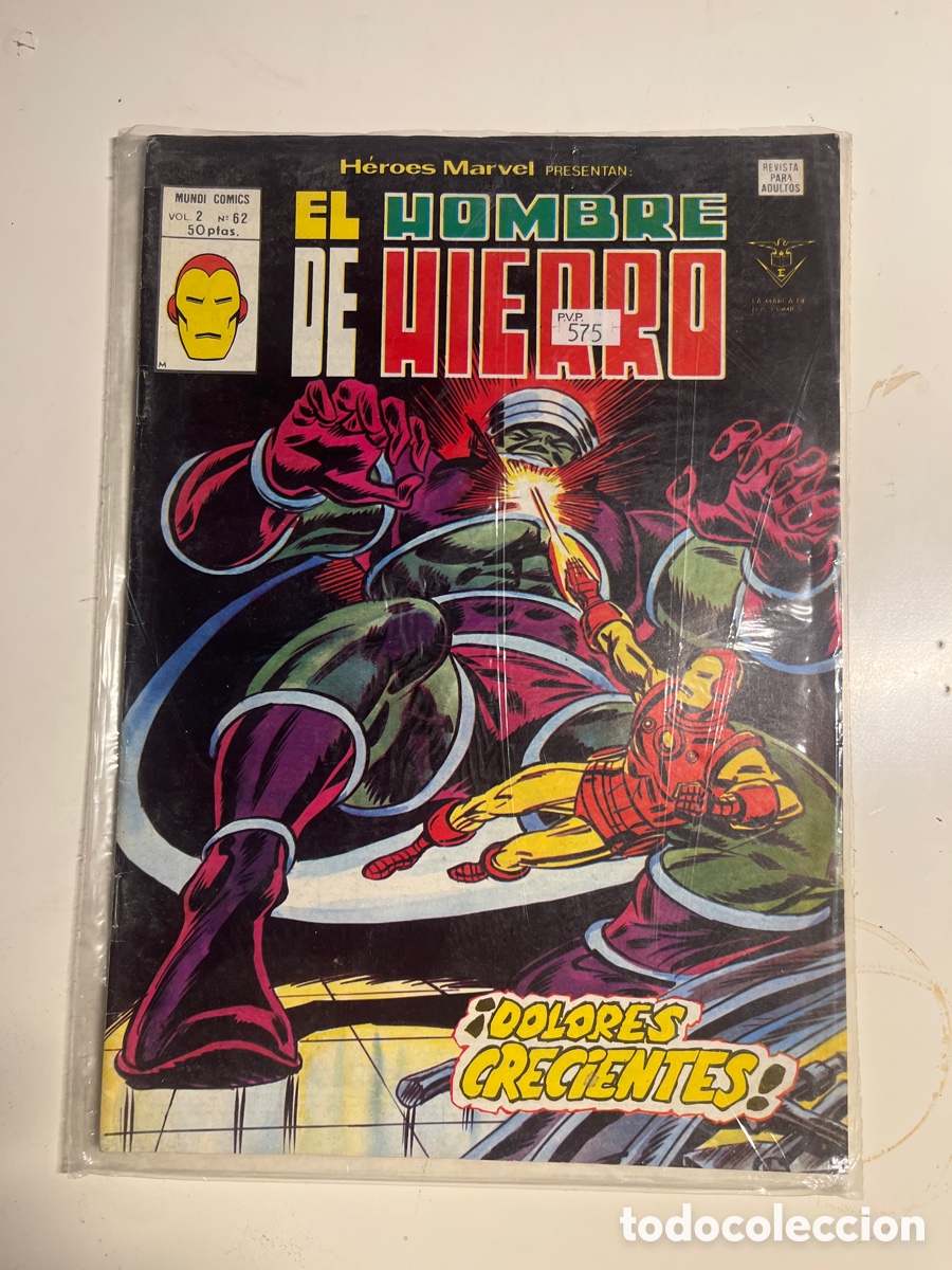 C&oacute;mics: EL HOMBRE DE HIERRO, N&Uacute;MERO 62, (EDITORIAL VERTICE) - Foto 1