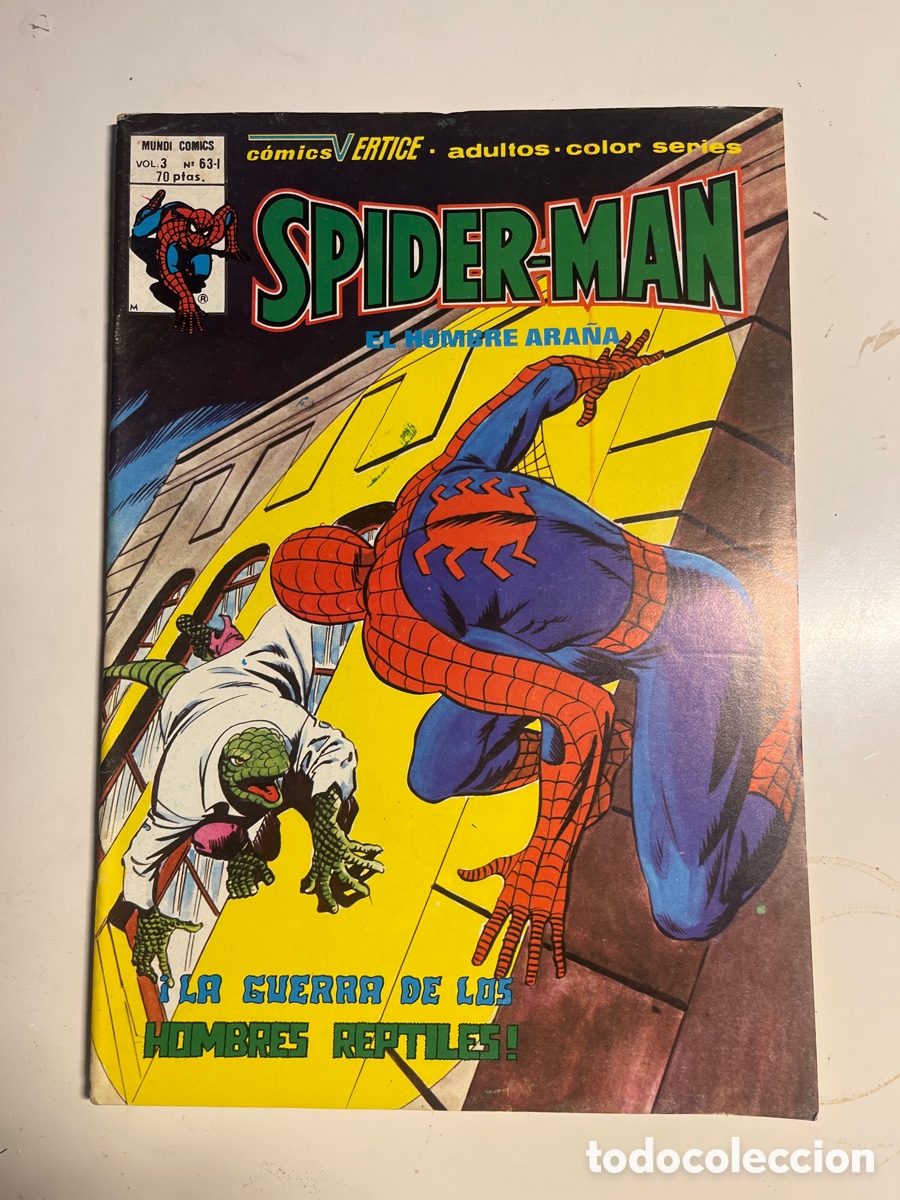 C&oacute;mics: SPIDERMAN EL HOMBRE ARA&Ntilde;A, N&Uacute;MERO 63-I, (V&Eacute;RTICE) - Foto 1