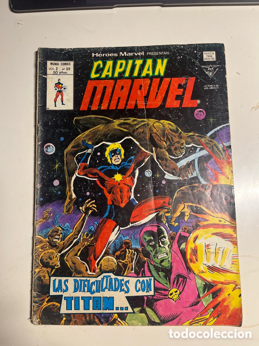 C&oacute;mics: CAPIT&Aacute;N MARVEL, N&Uacute;MERO 59, (EDITORIAL VERTICE), - Foto 1