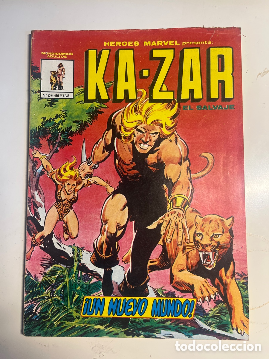 C&oacute;mics: H&Eacute;ROES MARVEL KA ZAR N&Uacute;MERO 2-81, (MUNDI COMICS) - Foto 1