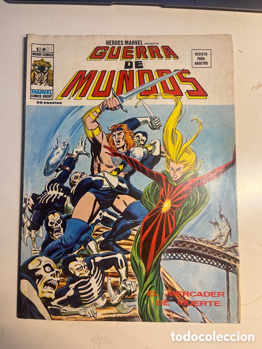 C&oacute;mics: H&Eacute;ROES MARVEL GUERRA DE LOS MUNDOS, N&Uacute;MERO 24, (V&Eacute;RTICE) - Foto 1