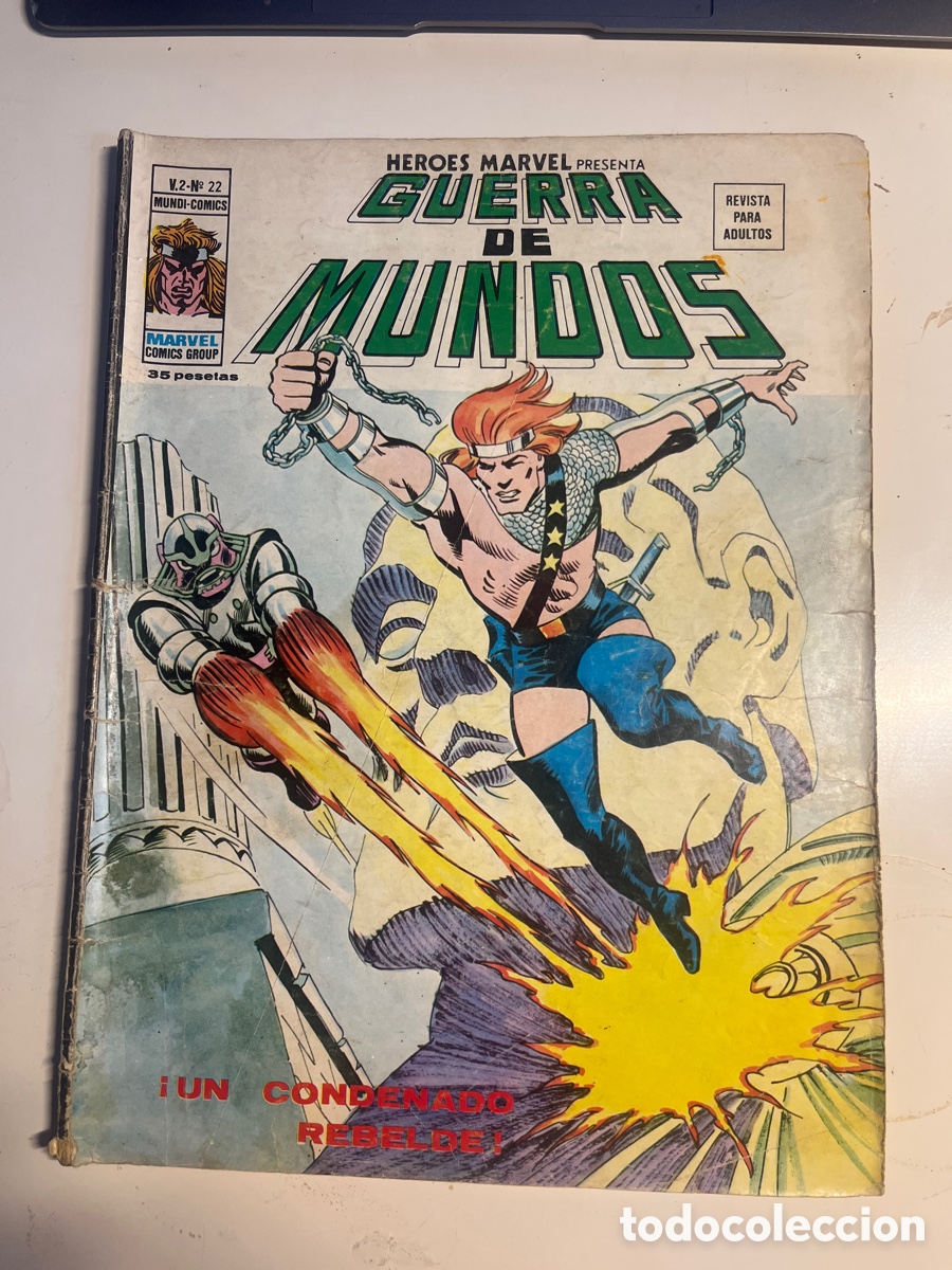 C&oacute;mics: H&Eacute;ROES MARVEL, GUERRA DE MUNDOS, N&Uacute;MERO 22, (V&Eacute;RTICE) - Foto 1