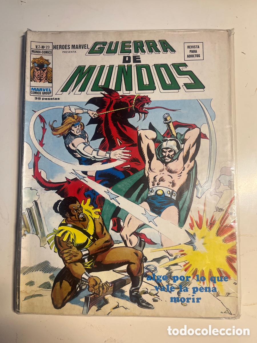 C&oacute;mics: H&Eacute;ROES MARVEL, GUERRA DE MUNDOS, N&Uacute;MERO 23, (V&Eacute;RTICE) - Foto 1