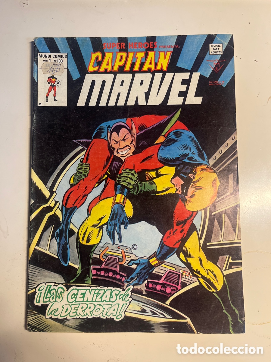 C&oacute;mics: SUPER H&Eacute;ROES CAPIT&Aacute;N MARVEL, N&Uacute;MERO 133, (V&Eacute;RTICE) - Foto 1