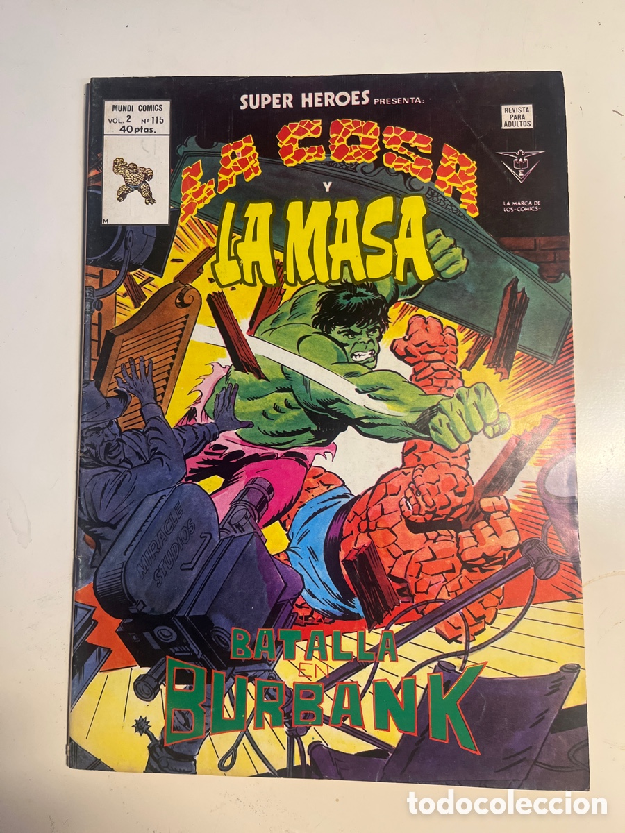 C&oacute;mics: SUPER H&Eacute;ROES LA COSA Y LA MASA, N&Uacute;MERO 115, (V&Eacute;RTICE) - Foto 1