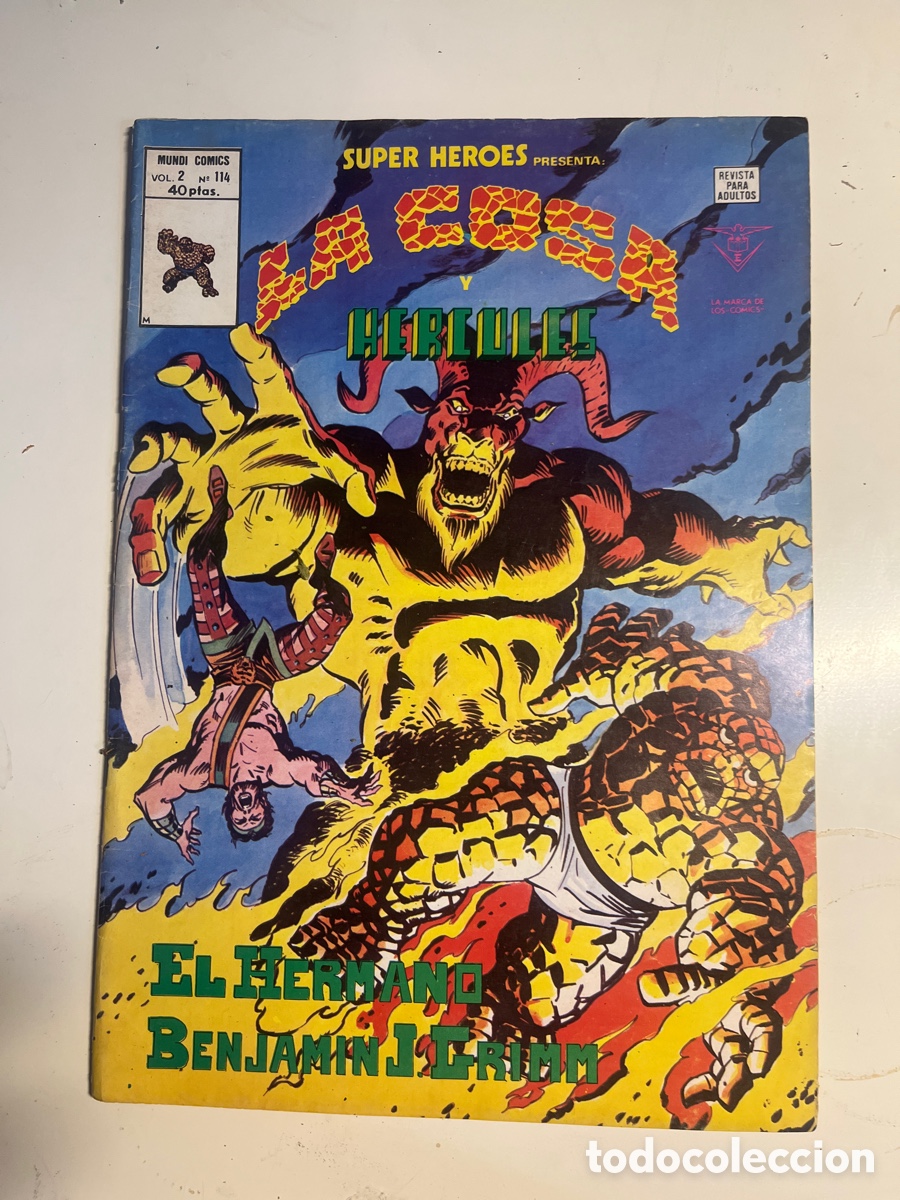 C&oacute;mics: SUPER H&Eacute;ROES LA COSA Y H&Eacute;RCULES, N&Uacute;MERO 114, (V&Eacute;RTICE) - Foto 1