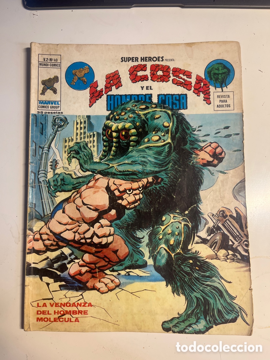 C&oacute;mics: SUPER H&Eacute;ROES LA COSA Y EL HOMBRE COSA, N&Uacute;MERO 40, (V&Eacute;RTICE) - Foto 1