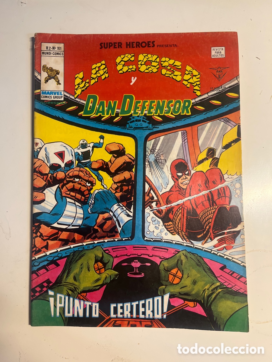 C&oacute;mics: SUPER H&Eacute;ROES LA COSA Y DAN DEFENSOR, N&Uacute;MERO 101, (V&Eacute;RTICE) - Foto 1
