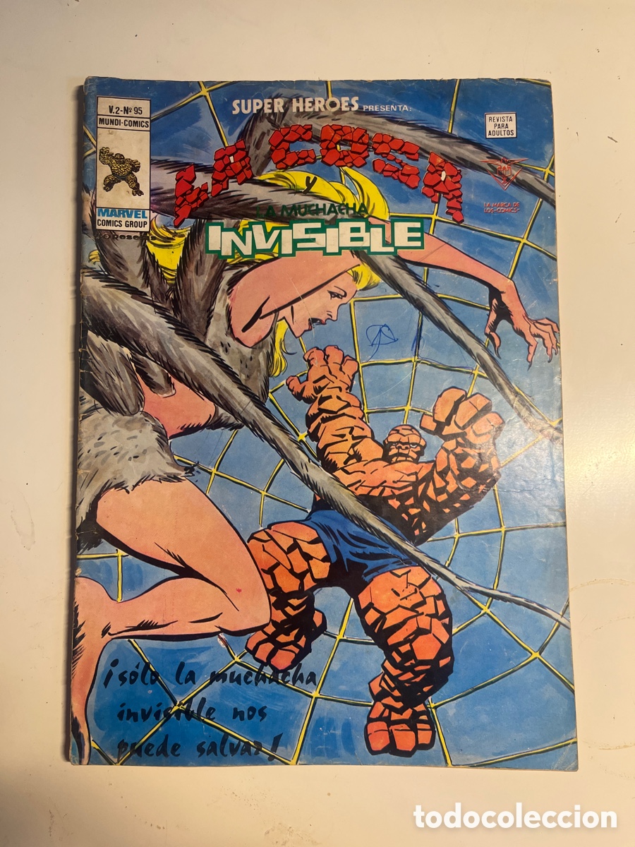 C&oacute;mics: SUPER H&Eacute;ROES LA COSA Y LA MUCHACHA INVISIBLE, N&Uacute;MERO 95, (V&Eacute;RTICE) - Foto 1