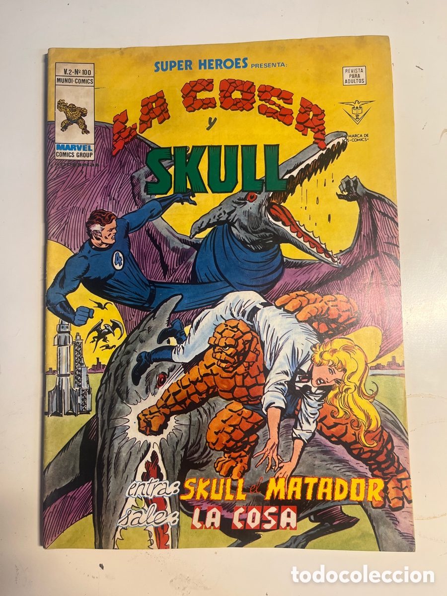 C&oacute;mics: SUPER H&Eacute;ROES LA COSA Y SKULL, N&Uacute;MERO 100, (V&Eacute;RTICE) - Foto 1