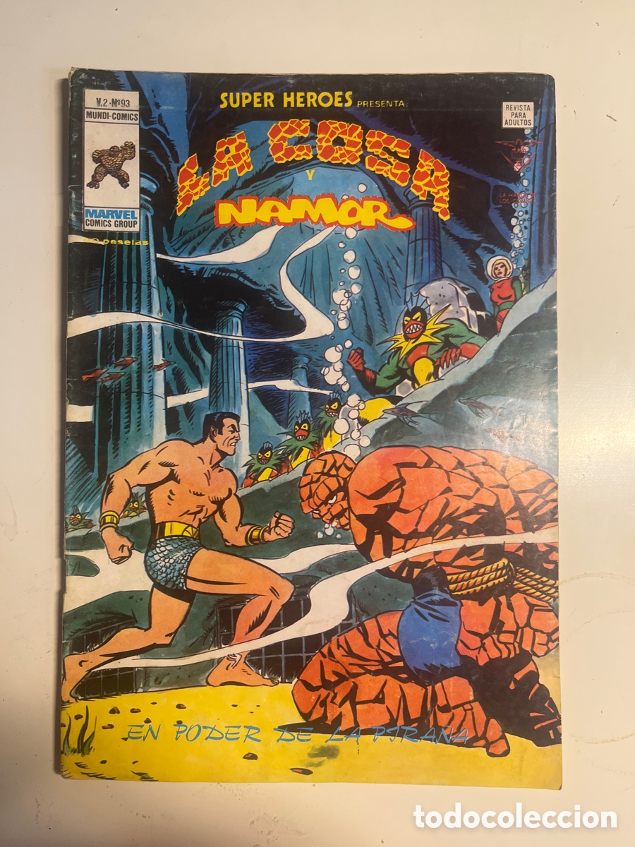 C&oacute;mics: SUPER H&Eacute;ROES LA COSA Y NAMOR, N&Uacute;MERO 93, (V&Eacute;RTICE) - Foto 1