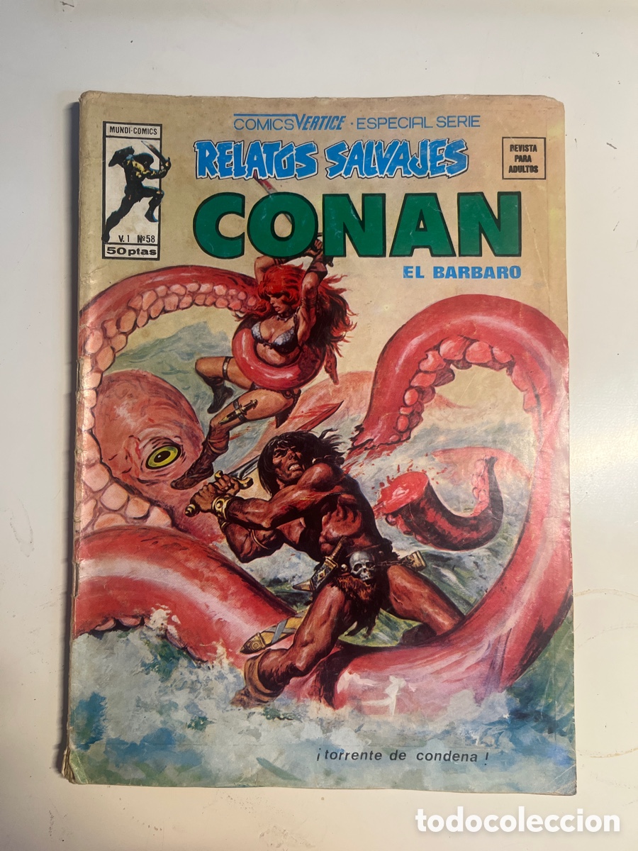 C&oacute;mics: RELATOS SALVAJES CONAN, N&Uacute;MERO 58, (V&Eacute;RTICE) - Foto 1