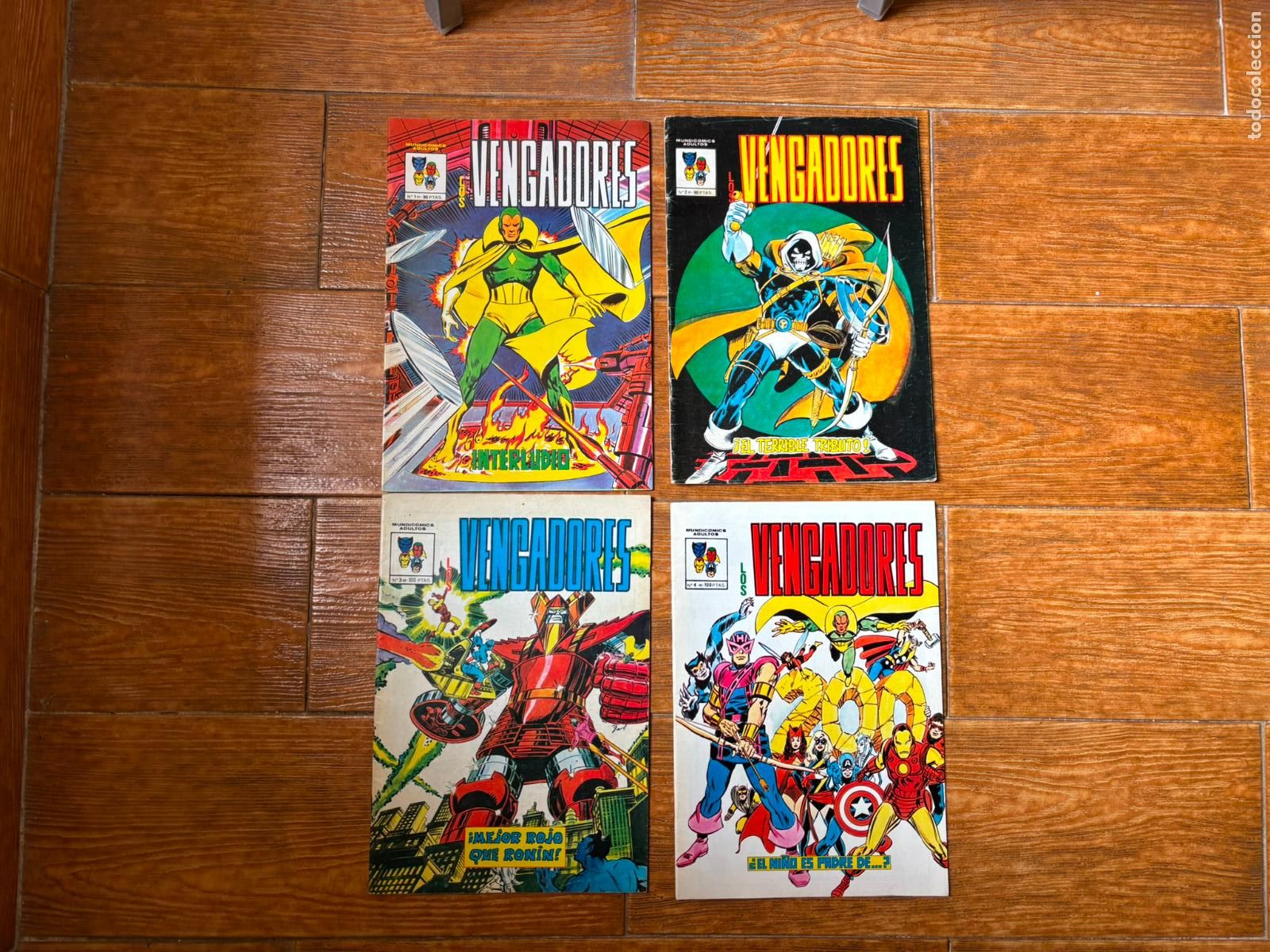 C&oacute;mics: VENGADORES COLECCION COMPLETA 4 N&Uacute;MEROS EDICIONES VERTICE - Foto 1