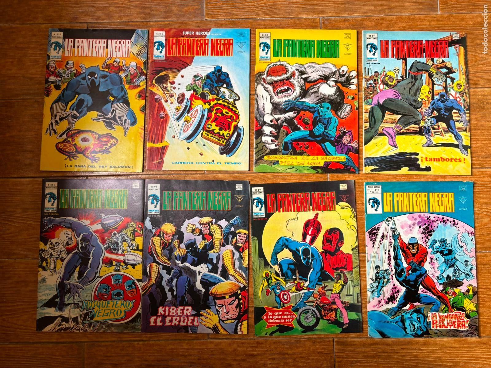 C&oacute;mics: PANTERA NEGRA COLECCION COMPLETA 8 NUMEROS EDICIONES VERTICE - Foto 1