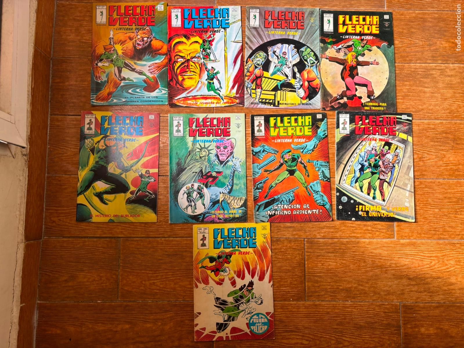 C&oacute;mics: FLECHA VERDE COLECCION COMPLETA 9 NUMEROS EDICIONES VERTICE - Foto 1