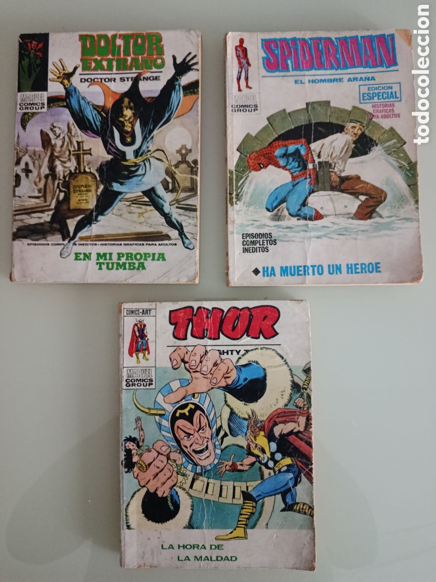 C&oacute;mics: EDICIONES VERTICE lote 3 comics marvel spiderman doctor extra&ntilde;o thor - Foto 1