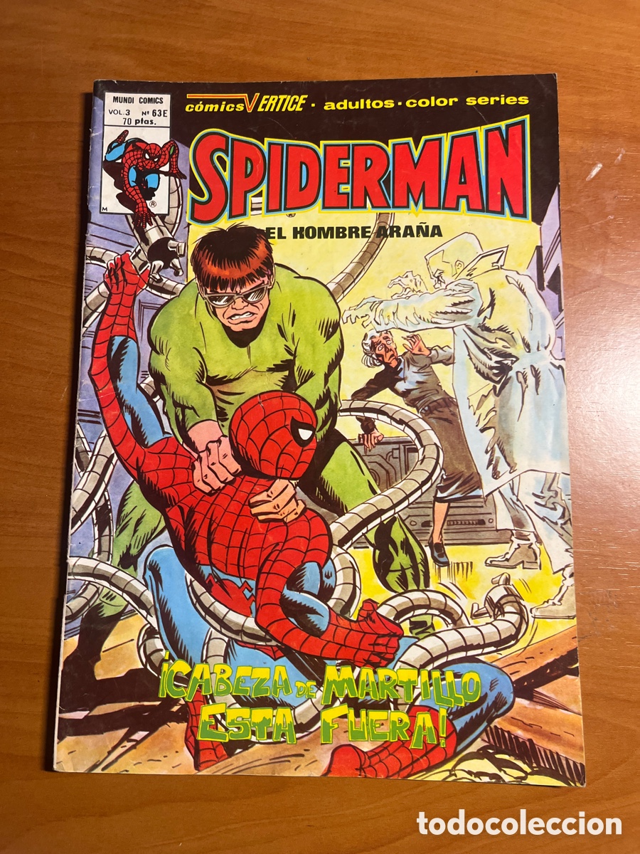 C&oacute;mics: SPIDERMAN EL HOMBRE ARA&Ntilde;A, N&Uacute;MERO 63-e, (V&Eacute;RTICE) - Foto 1