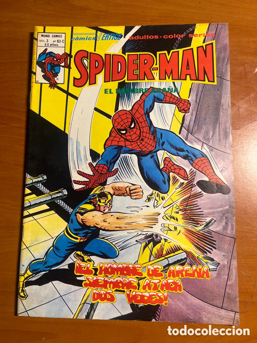 C&oacute;mics: SPIDERMAN EL HOMBRE ARA&Ntilde;A, N&Uacute;MERO 63-C, (V&Eacute;RTICE) - Foto 1