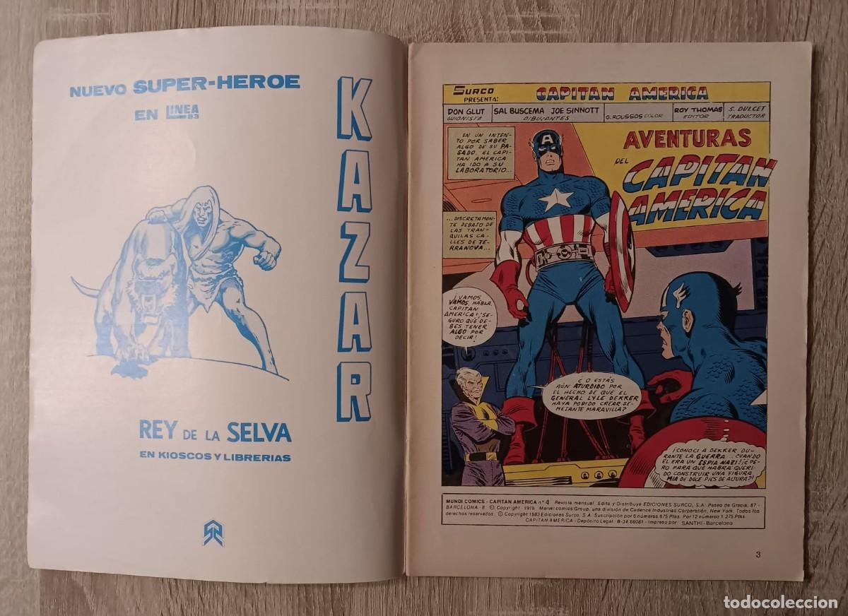 C&oacute;mics: COMIC CAPITAN AMERICA NUMERO 4 LINEA SURCO - Foto 2
