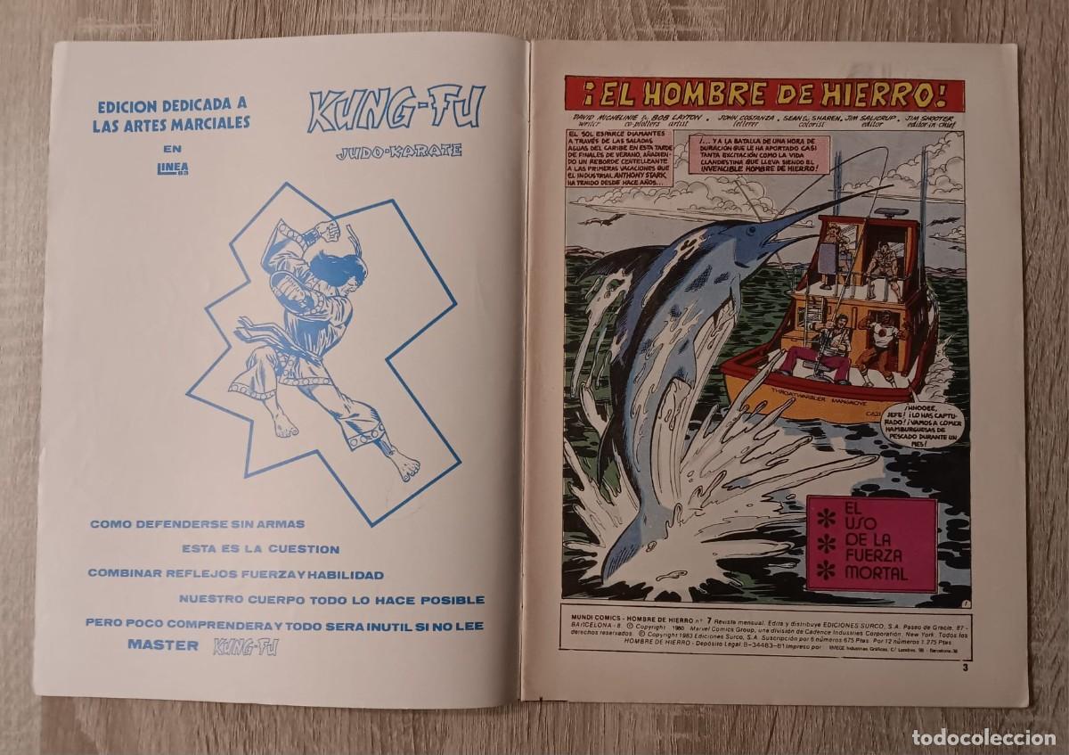 C&oacute;mics: COMIC EL HOMBRE DE HIERRO IRON MAN NUMERO 7 LINEA SURCO - Foto 2
