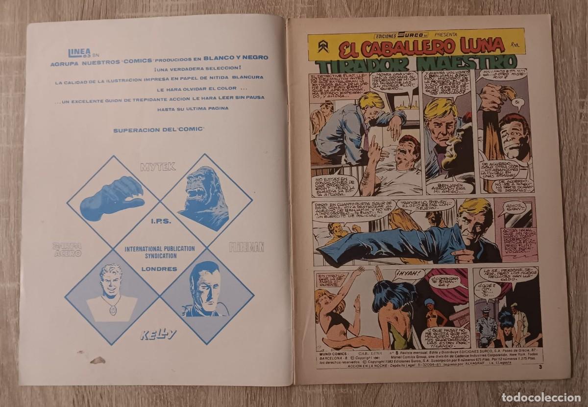 C&oacute;mics: COMIC CABALLERO LUNA NUMERO 8 LINEA SURCO VERTICE - Foto 2