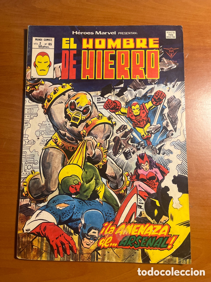 C&oacute;mics: H&Eacute;ROES MARVEL, EL HOMBRE DE HIERRO, VOL 2, N&Uacute;MERO 65, (V&Eacute;RTICE) - Foto 1