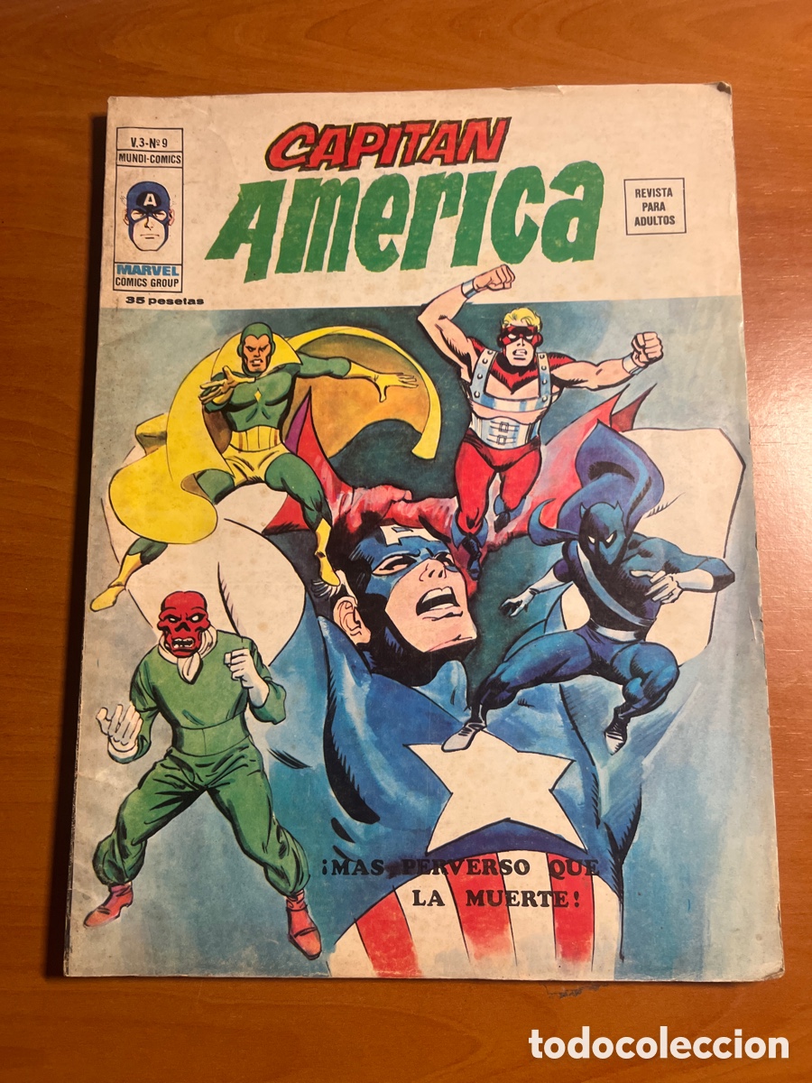 C&oacute;mics: CAPIT&Aacute;N AM&Eacute;RICA, VOL 3, N&Uacute;MERO 9, (COMICS V&Eacute;RTICE) - Foto 1