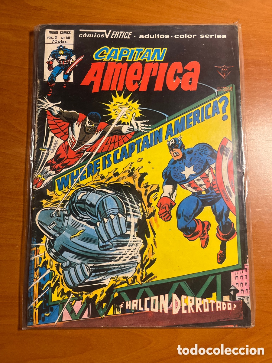 C&oacute;mics: CAPIT&Aacute;N AM&Eacute;RICA, VOL 3, N&Uacute;MERO 40, (COMICS V&Eacute;RTICE) - Foto 1