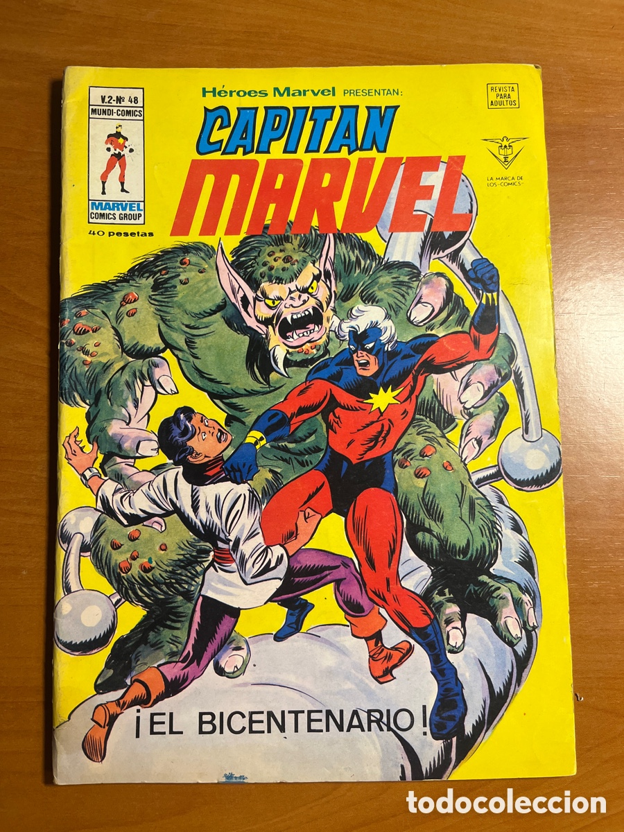 C&oacute;mics: H&Eacute;ROES DE MARVEL, CAPIT&Aacute;N MARVEL, VOL 2, N&Uacute;MERO 48, (COMICS V&Eacute;RTICE) - Foto 1